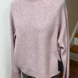 $105-NEW-Tahari-Women-Purple color -100% 2-PLY Cashmere Sweater.Sz-L.China.